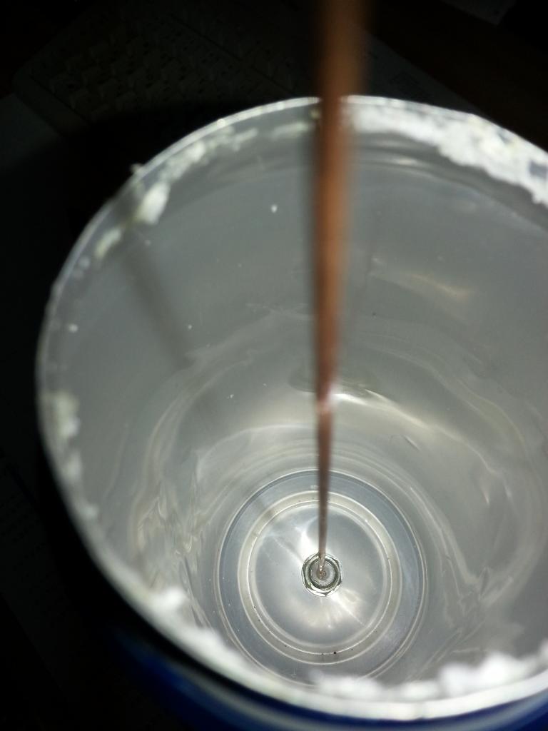 Inside the can.