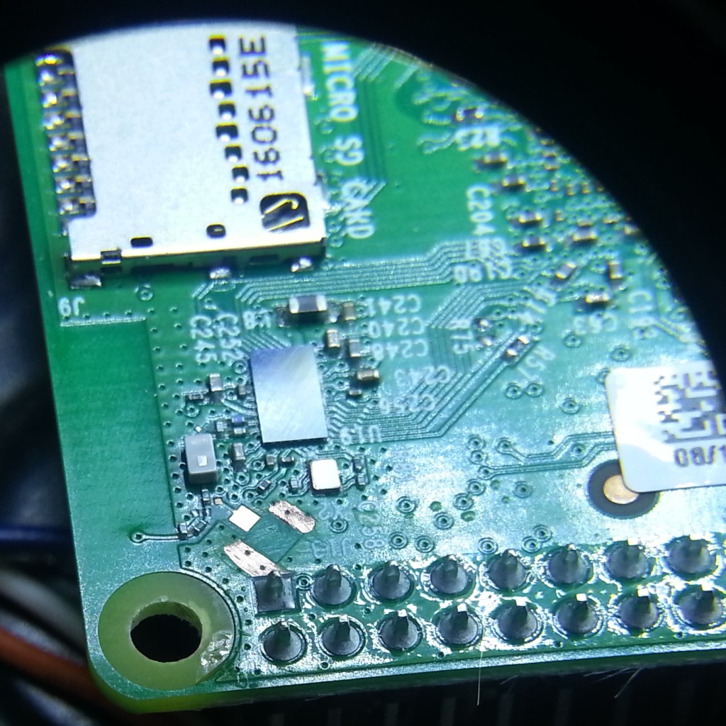 PCB prepared to solder U-FL socket