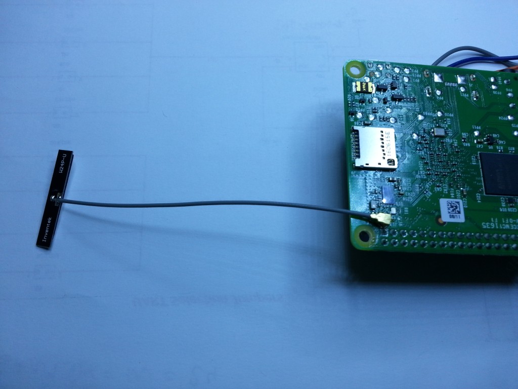 External antenna connected