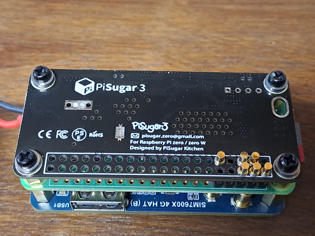 Modified pogo pins on PiSugar 3 module