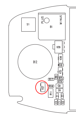 V27 must be removed.
